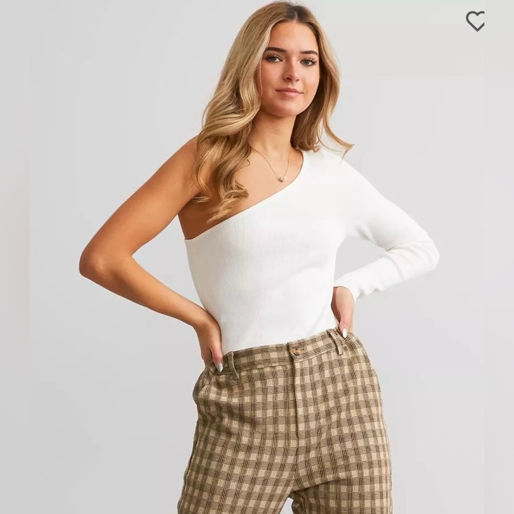 One Shoulder Sweater Bodysuit